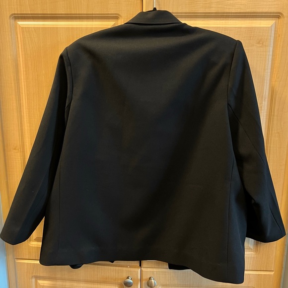 VINTAGE Black Oversized Blazer - Picture 5 of 8